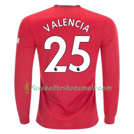 Fußballtrikots Manchester United Antonio Valencia 25 2019-2020 Langarm Heimtrikotsatz kaufen